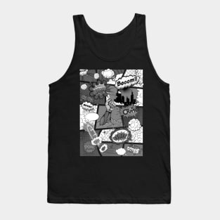 Comics - Black & White Tank Top